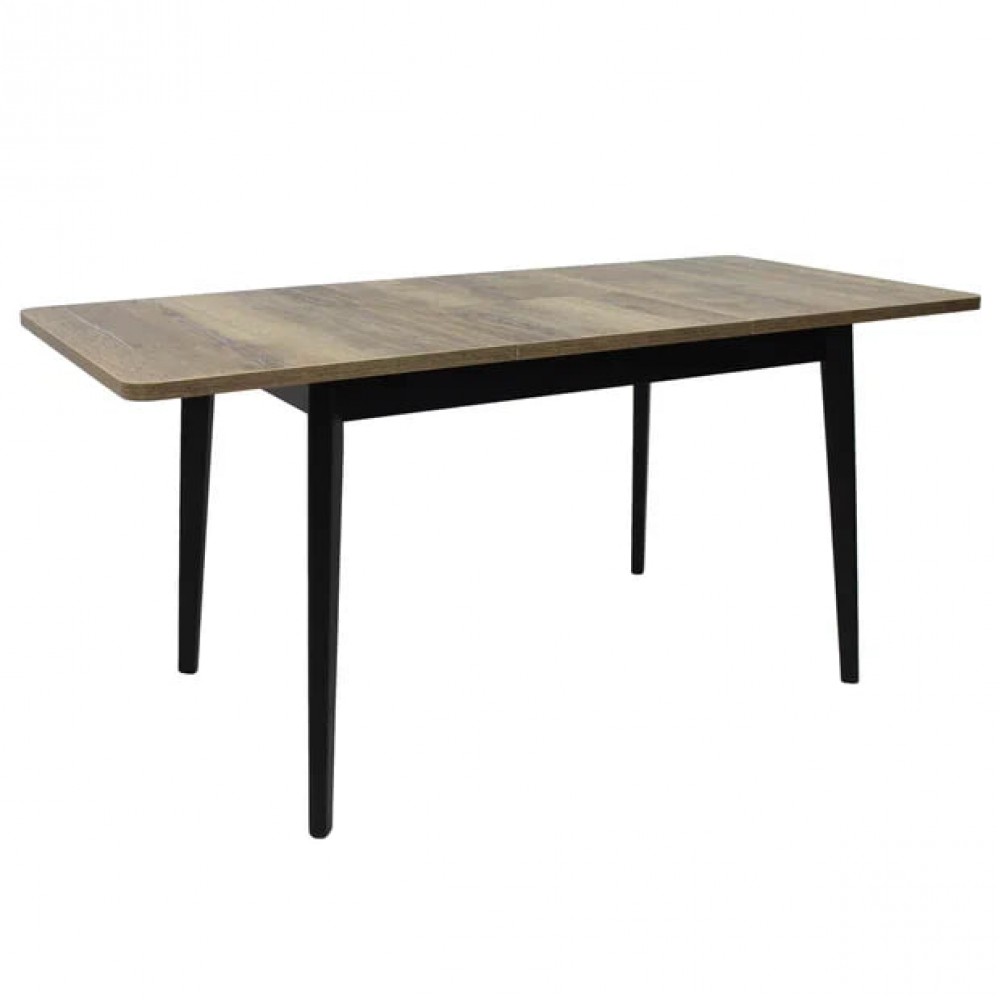 Стол СИЕНА ПУ 78*120*167 дуб олово/черное подстолье - купить в Озерце