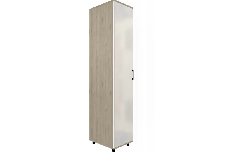 Шкаф многоцелевой ШК-5027-ГС-БГ (Гикори Джексон Светлый/Белый Бриллиант Глянцевый) в мебель-центре Озерцо