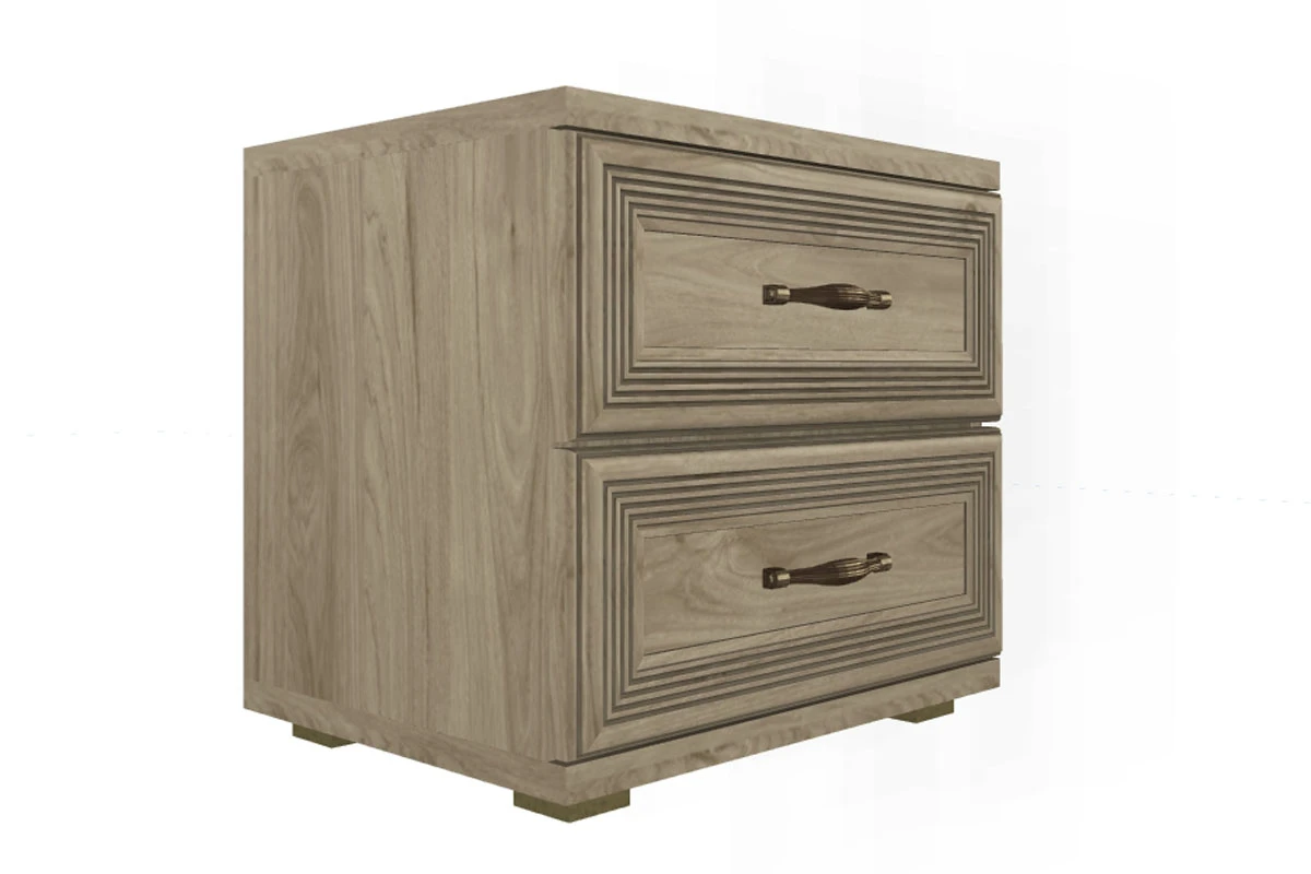 Готовый комплект для спальни СК-1004-ГС-В (Гикори Джексон Светлый/Велюр) - купить в Озерце