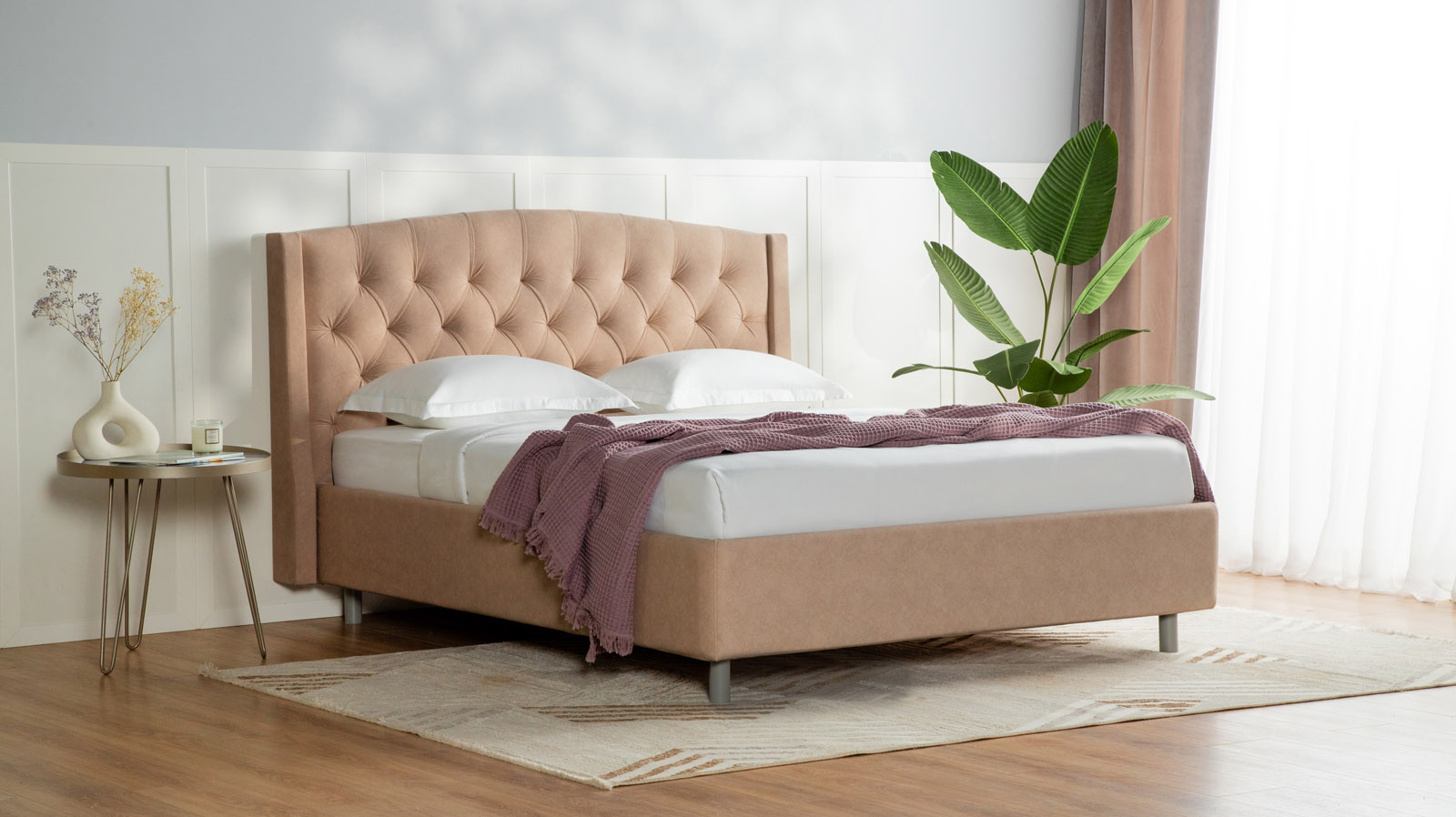 Кровать с подъемным механизмом Margot Nova, ткань Galaktika beige, 90x200 - купить в Озерце