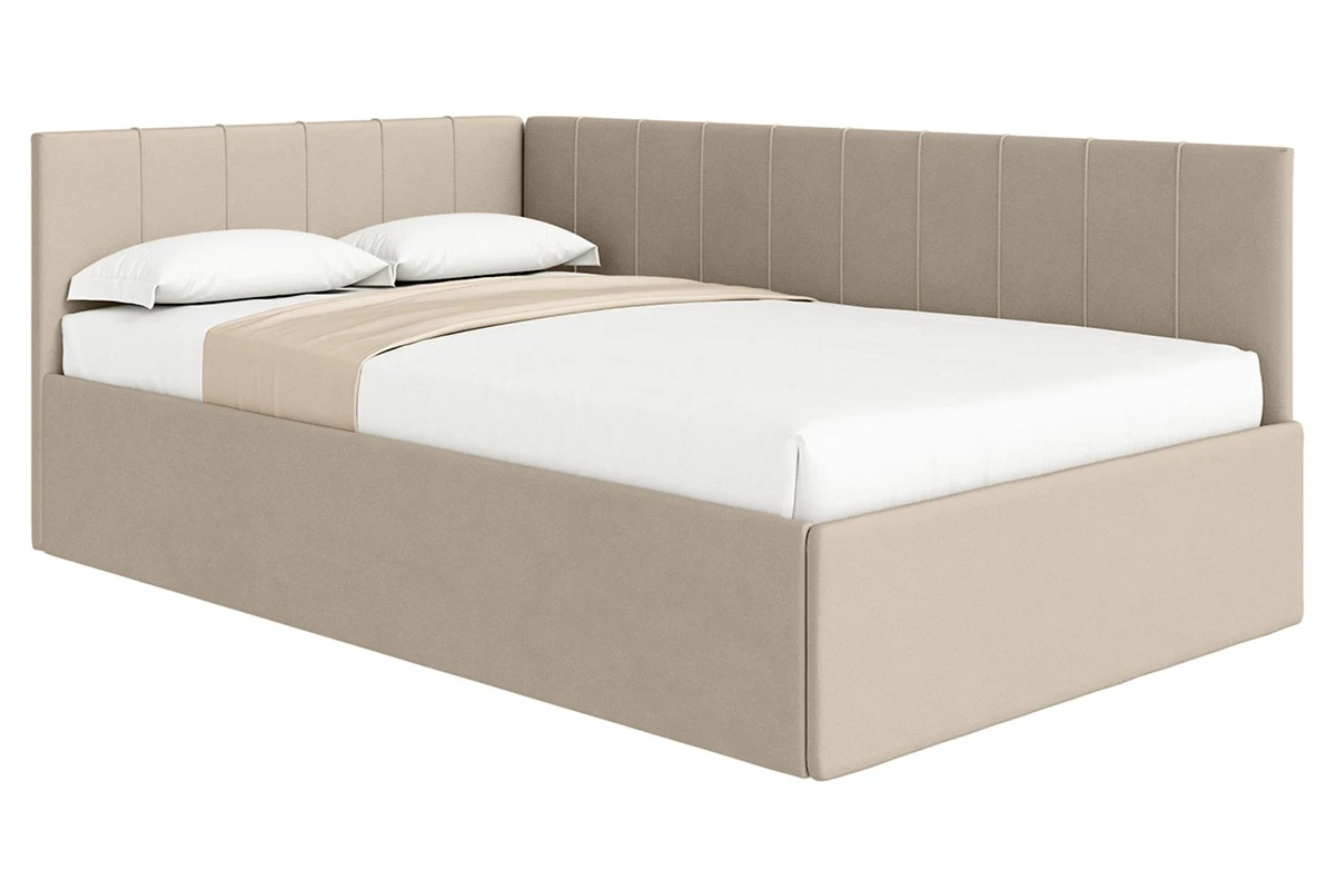 Кровать Мика с ПМ 120х200 универсальная Newtone Light Beige - купить в Озерце