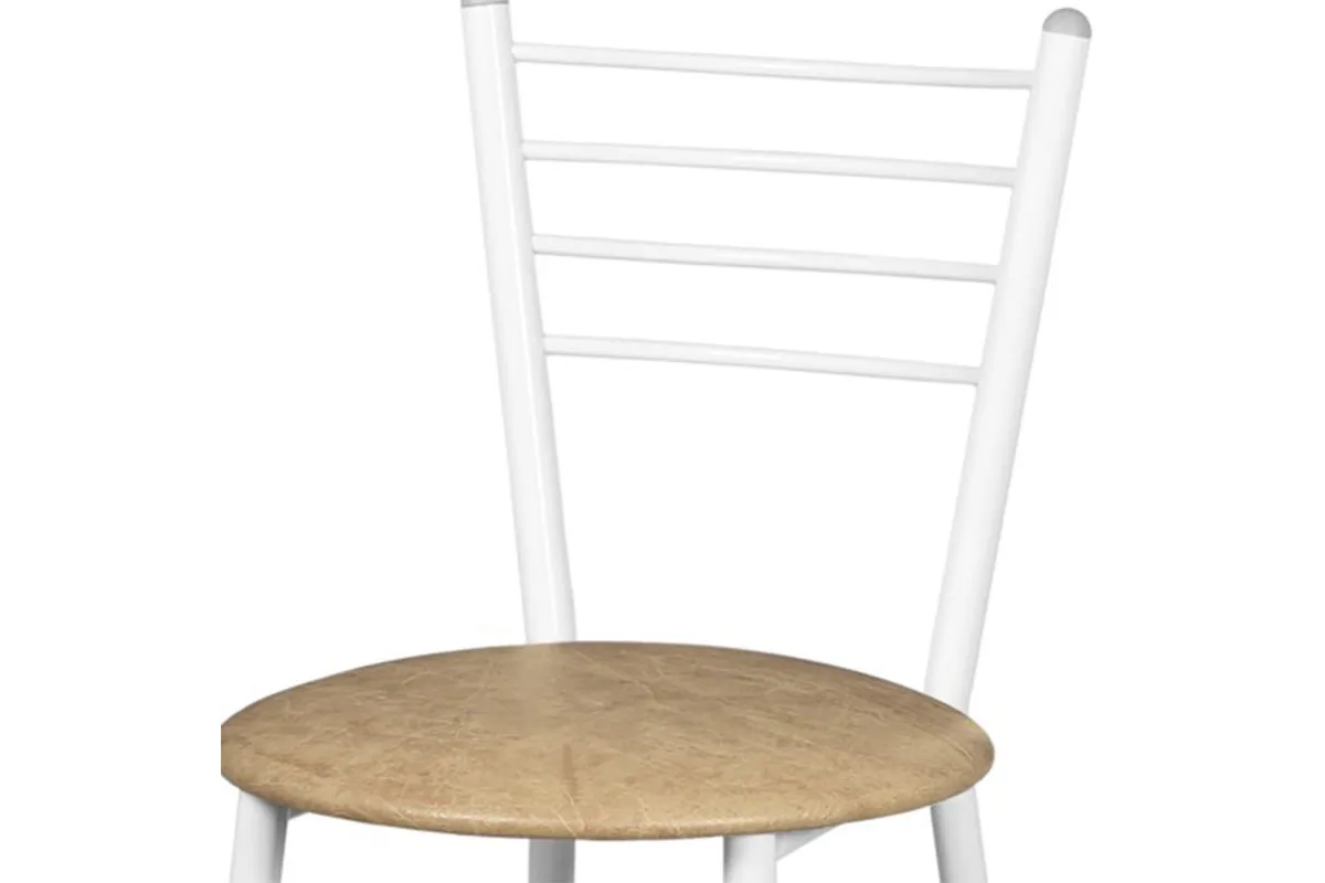 Стул Джокер каркас белый, экокожа (Стандарт Бежевый) СРП 020-04 - купить в Озерце