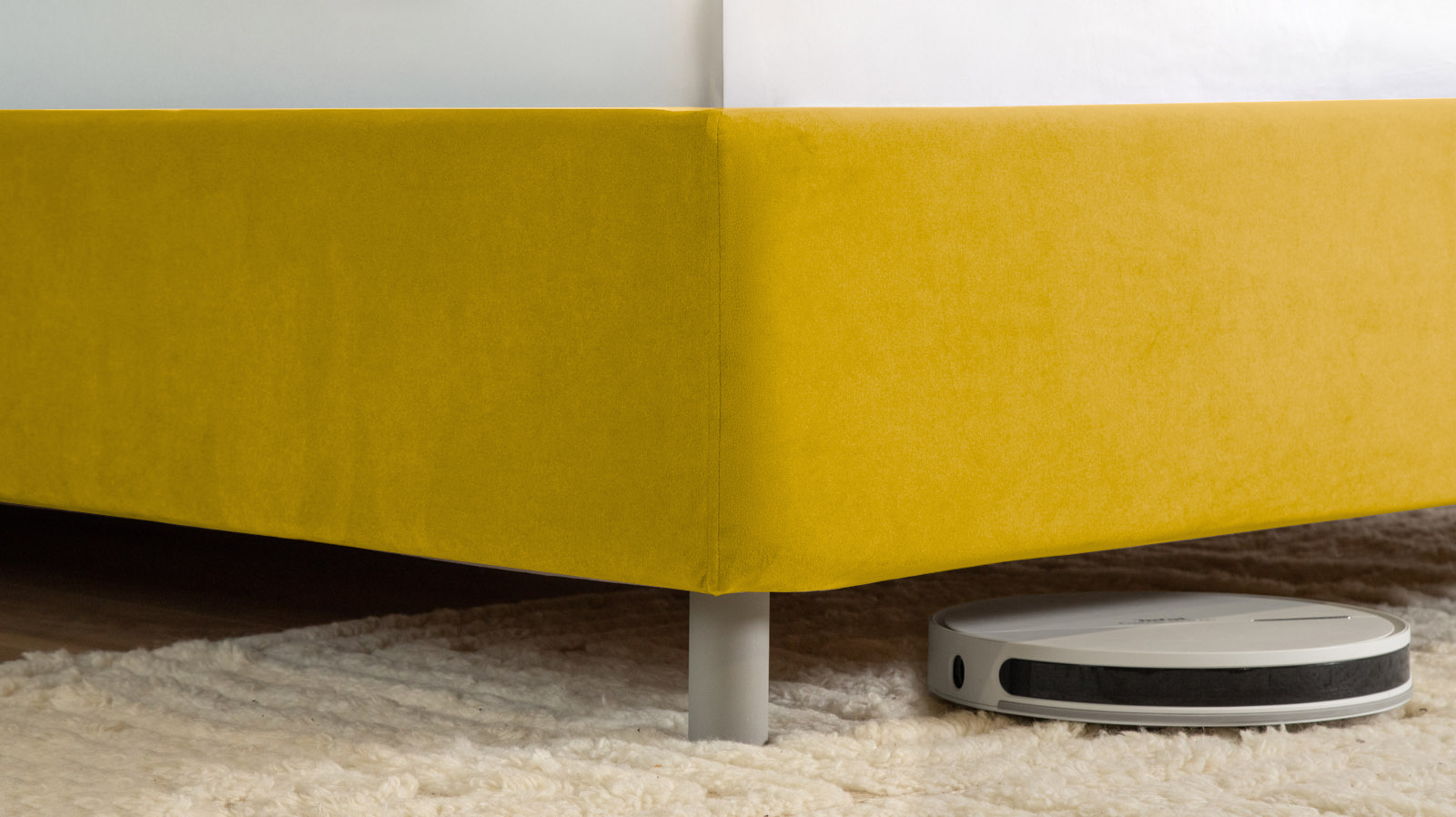 Кровать с ортопедической решеткой Vanessa nova, ткань Sky Velvet 30, 90x200 - купить в Озерце