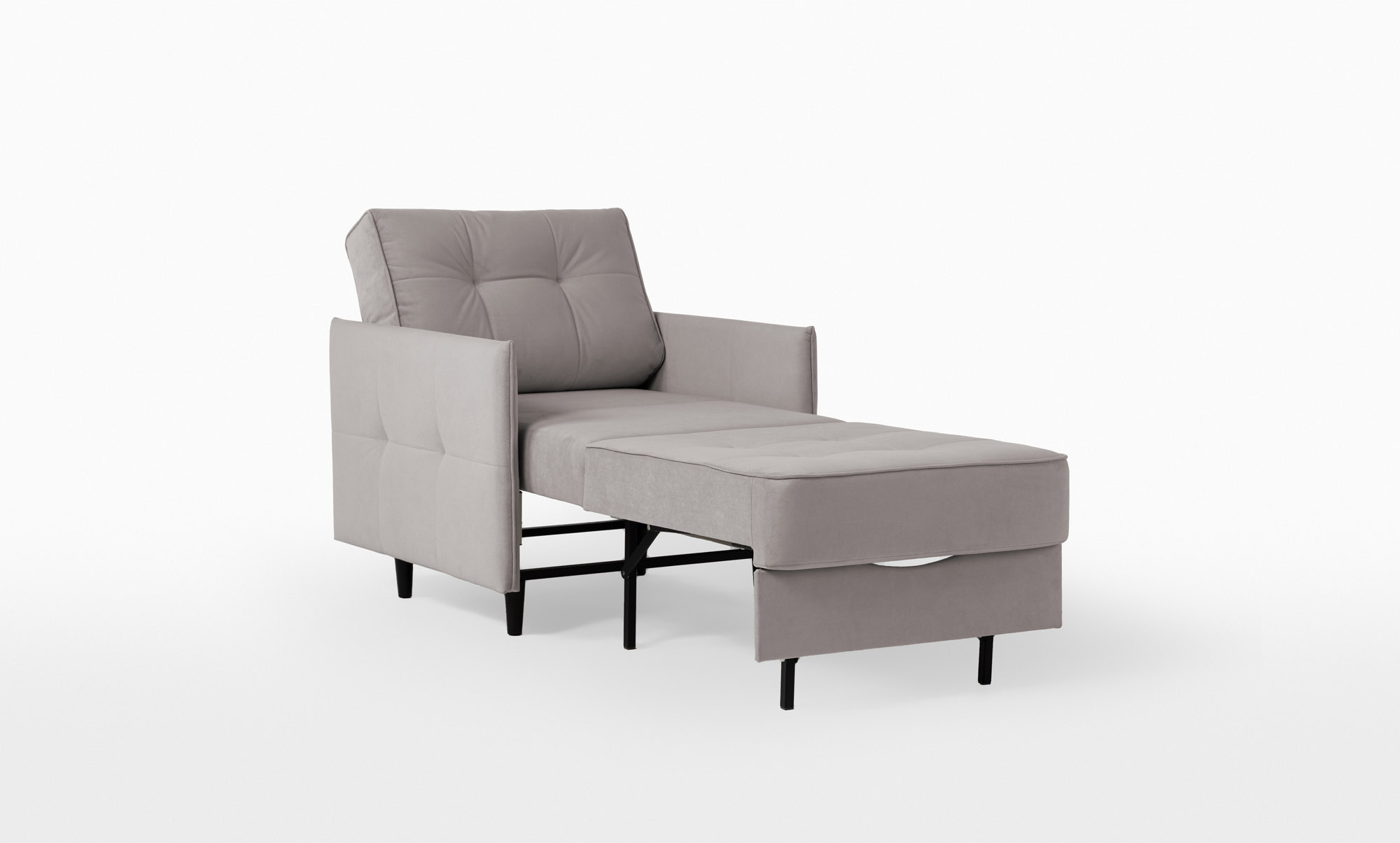 Кресло -кровать Amani Pro, ткань Casanova Grey (подлокотник: 5 см) — купить в Озерце