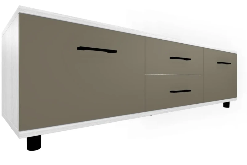 Тумба ТБ-5034-СЯ-ЛМ (Снежный Ясень/Латте Матовый) — Мебель-центр Озерцо