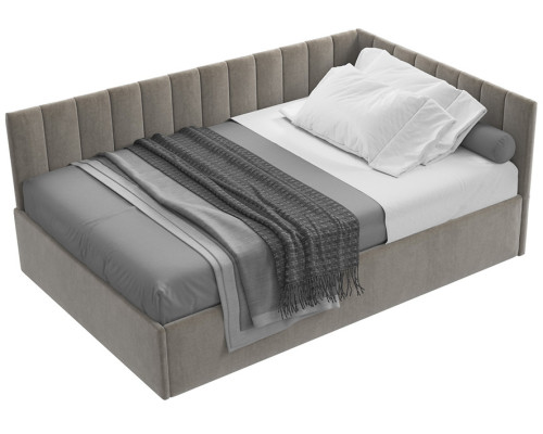 Кровать Сингл 120 угловая с подъемником. Цвет  Simple 5 - купить в Озерце
