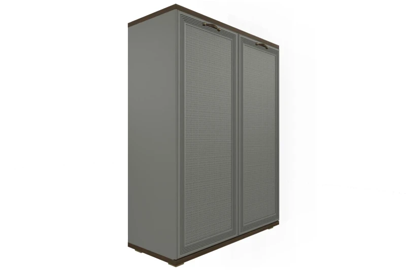 Тумба ТБ-1001-ГТ-СО (Гикори Джексон Темный/Серый Оникс) — Мебель-центр Озерцо