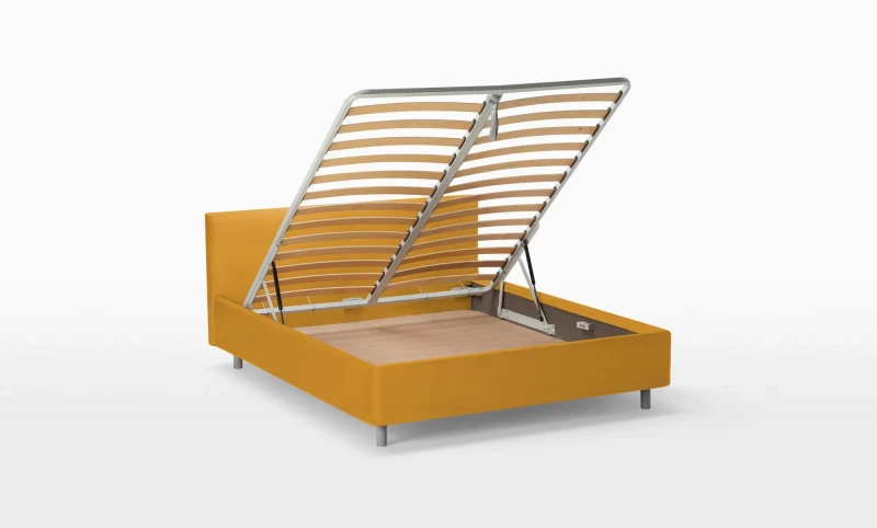 Кровать с подъемным механизмом Vanessa nova, ткань Sky Velvet 30, 90x200 - купить в Озерце