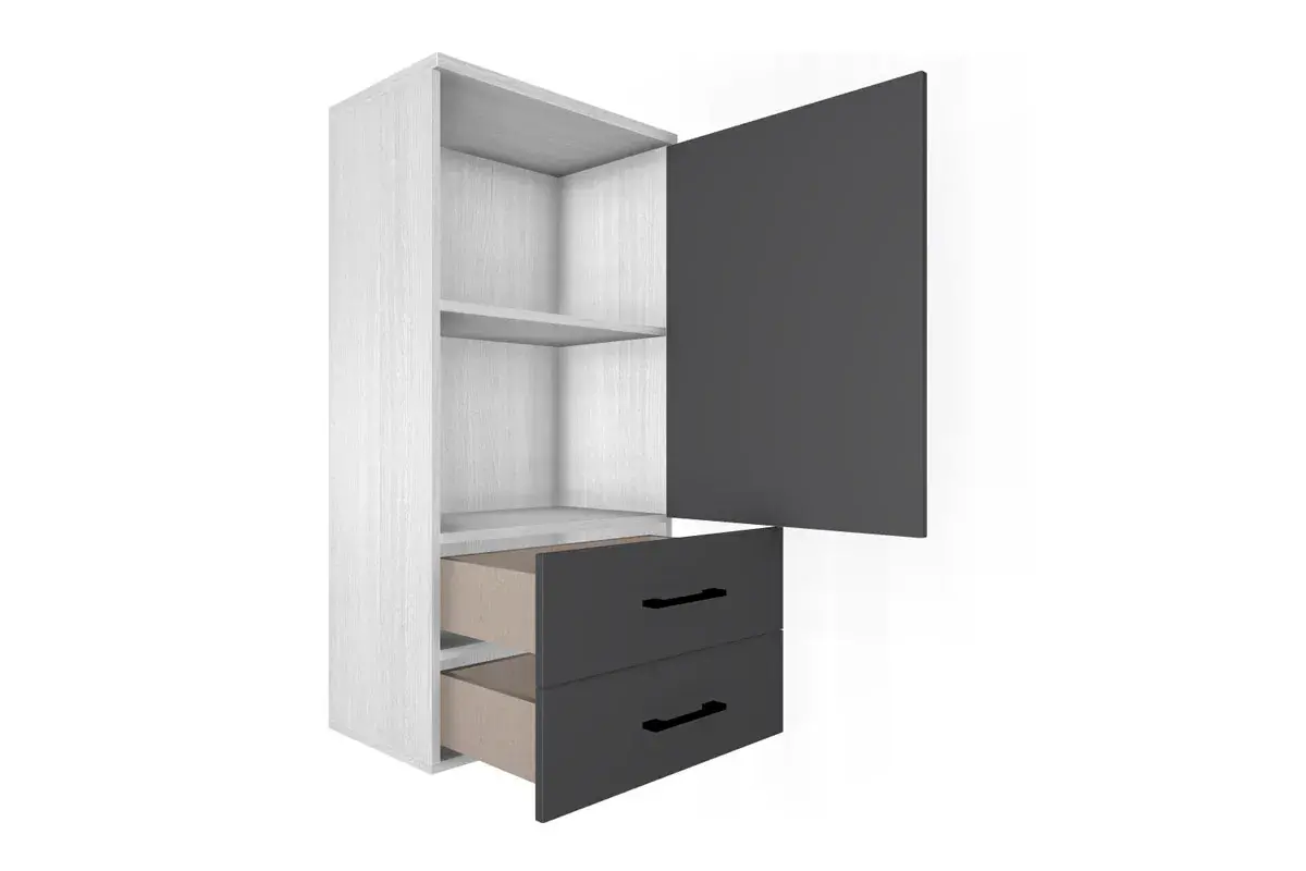 Антресоль АН-5005-СЯ-АМ (Снежный Ясень/Антрацит Матовый) в мебель-центре Озерцо