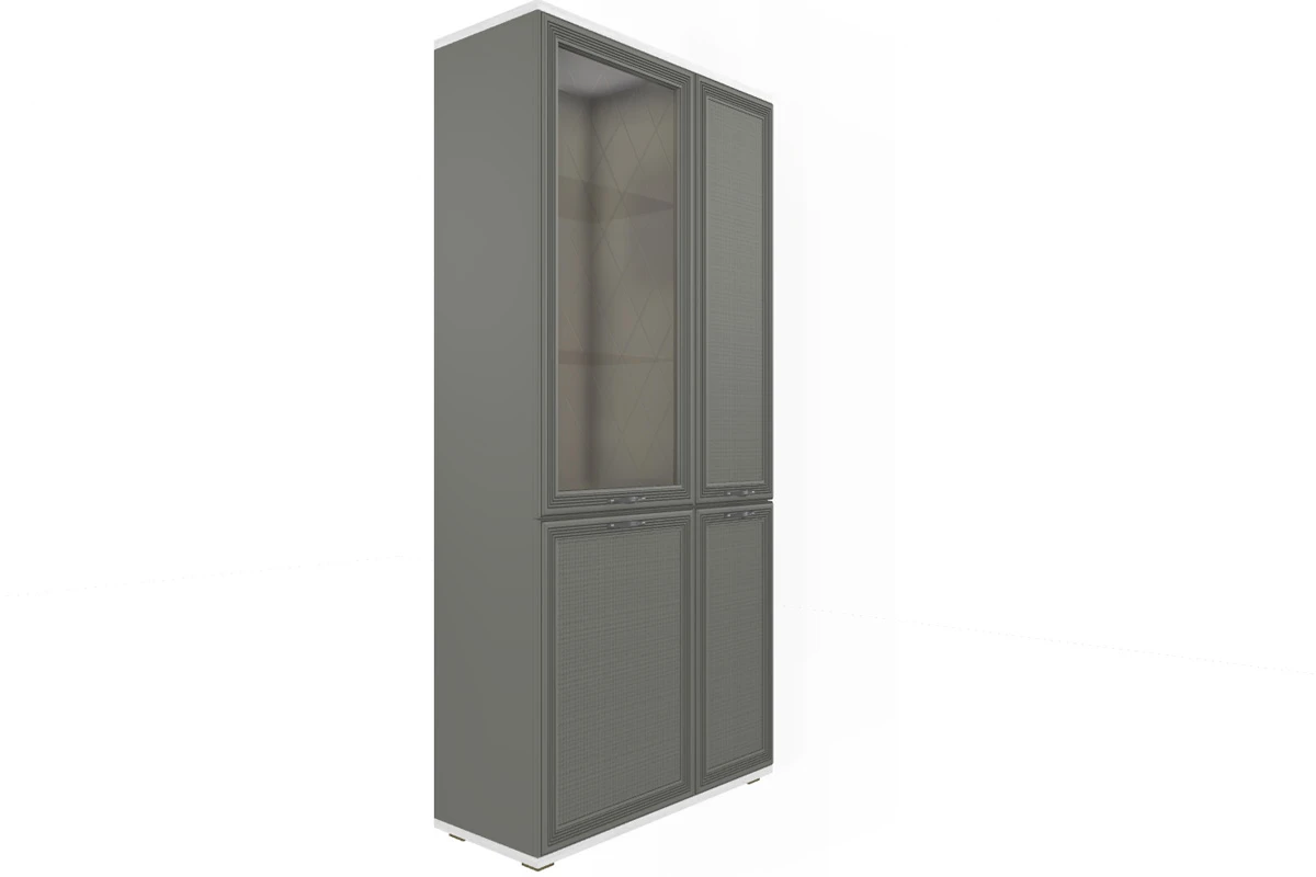 Гостиная Карина-24 (Снежный ясень/Серый Оникс) — Мебель-центр Озерцо