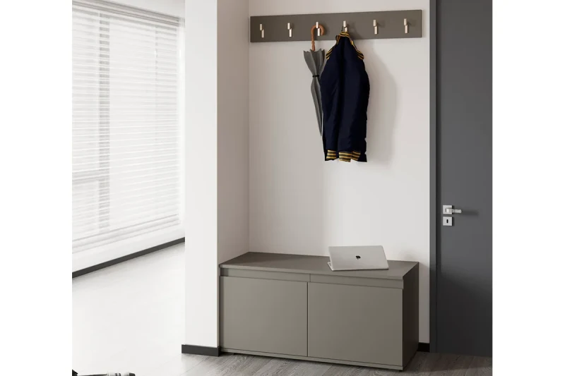 Набор мебели для прихожей Stark (Графит) - заказать на Ozerco.com Набор мебели для прихожей Stark (Графит) — Мебель-центр Озерцо
