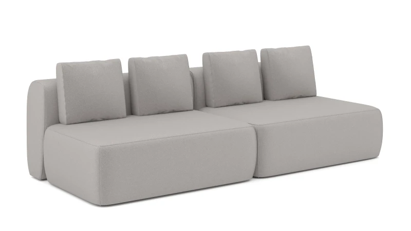Диван модульный 2-секционный Molto 125+125 Тк. Aura 12 107x252 — купить в Озерце