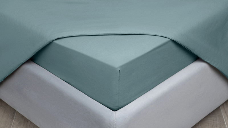 Простынь Comfort Cotton, цвет: Серо-голубой 120x200 в мебель-центре Озерцо