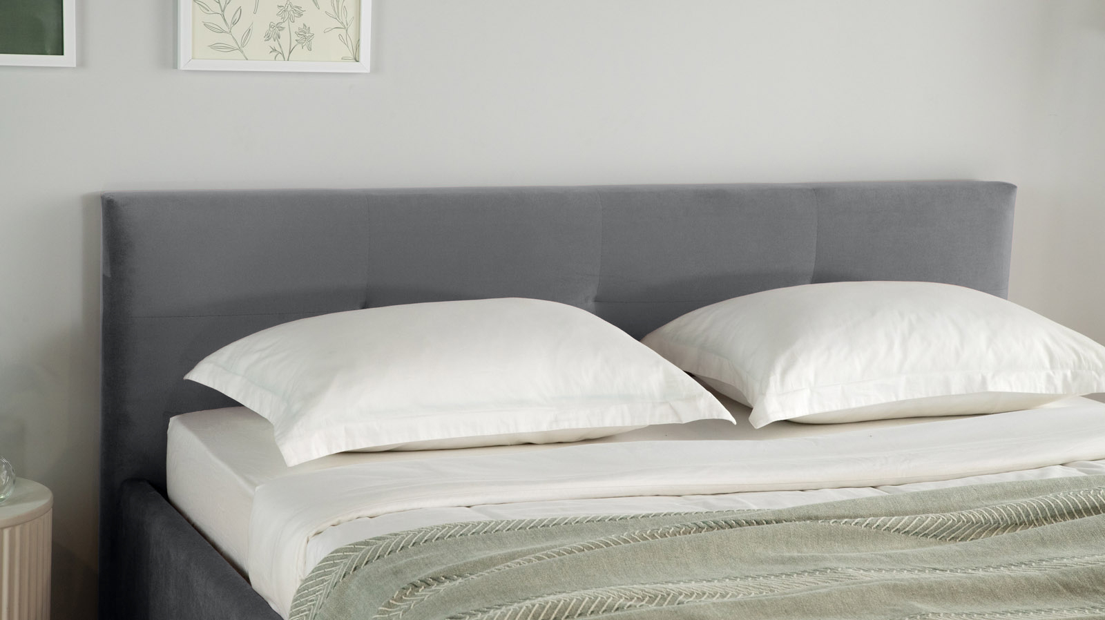 Кровать с ортопедической решеткой Vanessa Nova, ткань Sky Velvet 16, 90x200 - купить в Озерце