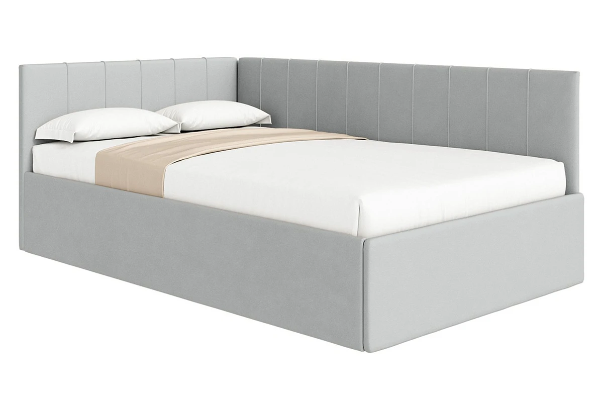 Кровать Мика с ПМ 120х200 универсальная Newtone Light Grey - купить в Озерце