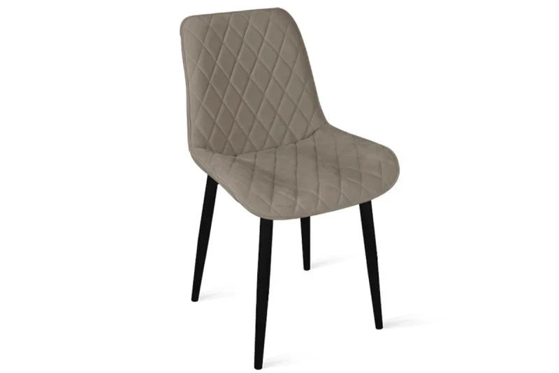 Стул Oscar (Черный Муар / Велюр L003 Бежевый) - купить в Озерце
