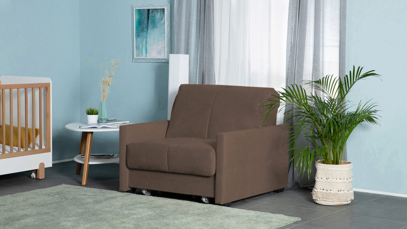 Кресло-кровать Carina Nova Sky velvet 02 80x205 — купить в Озерце