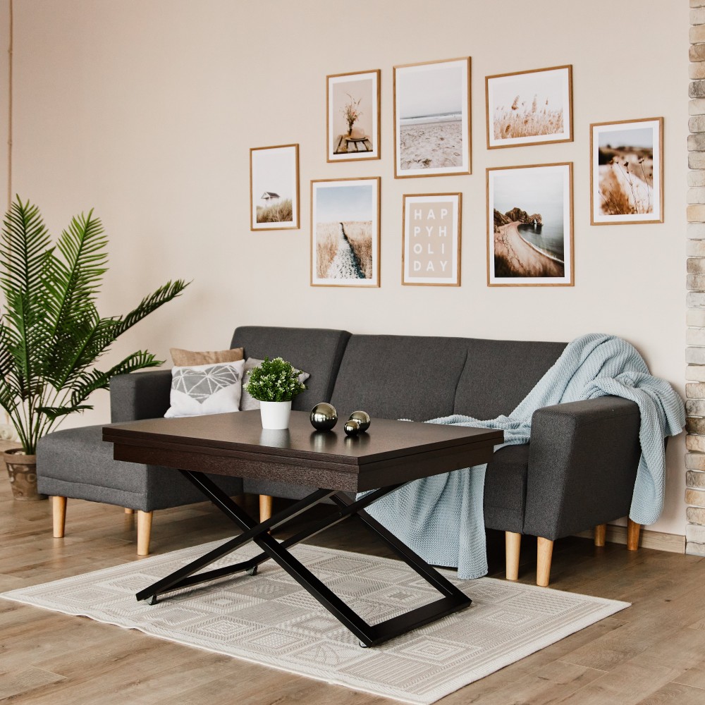 Стол-трансформер CROSS венге матовый - купить в Минске в мебель-центре Озерцо Стол-трансформер CROSS венге матовый - купить в Озерце