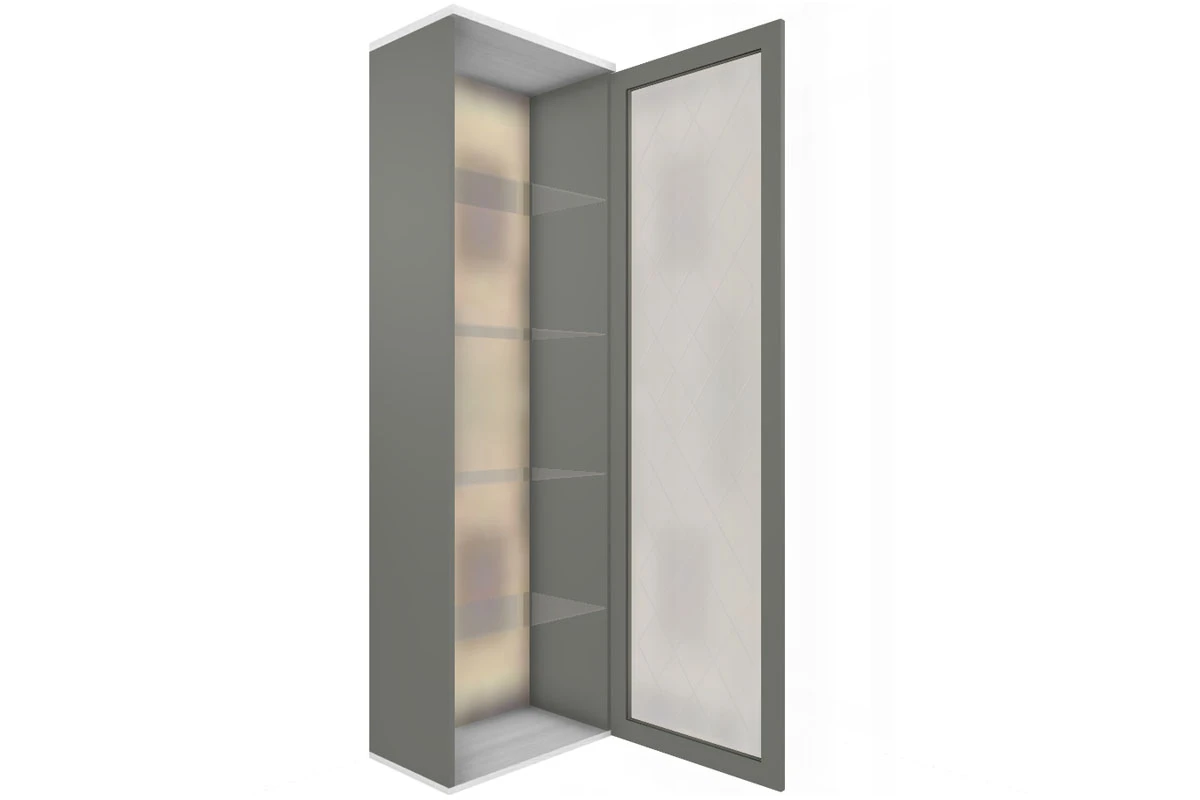 Шкаф ШК-1062-СЯ-СО (Снежный Ясень/Серый Оникс) в мебель-центре Озерцо