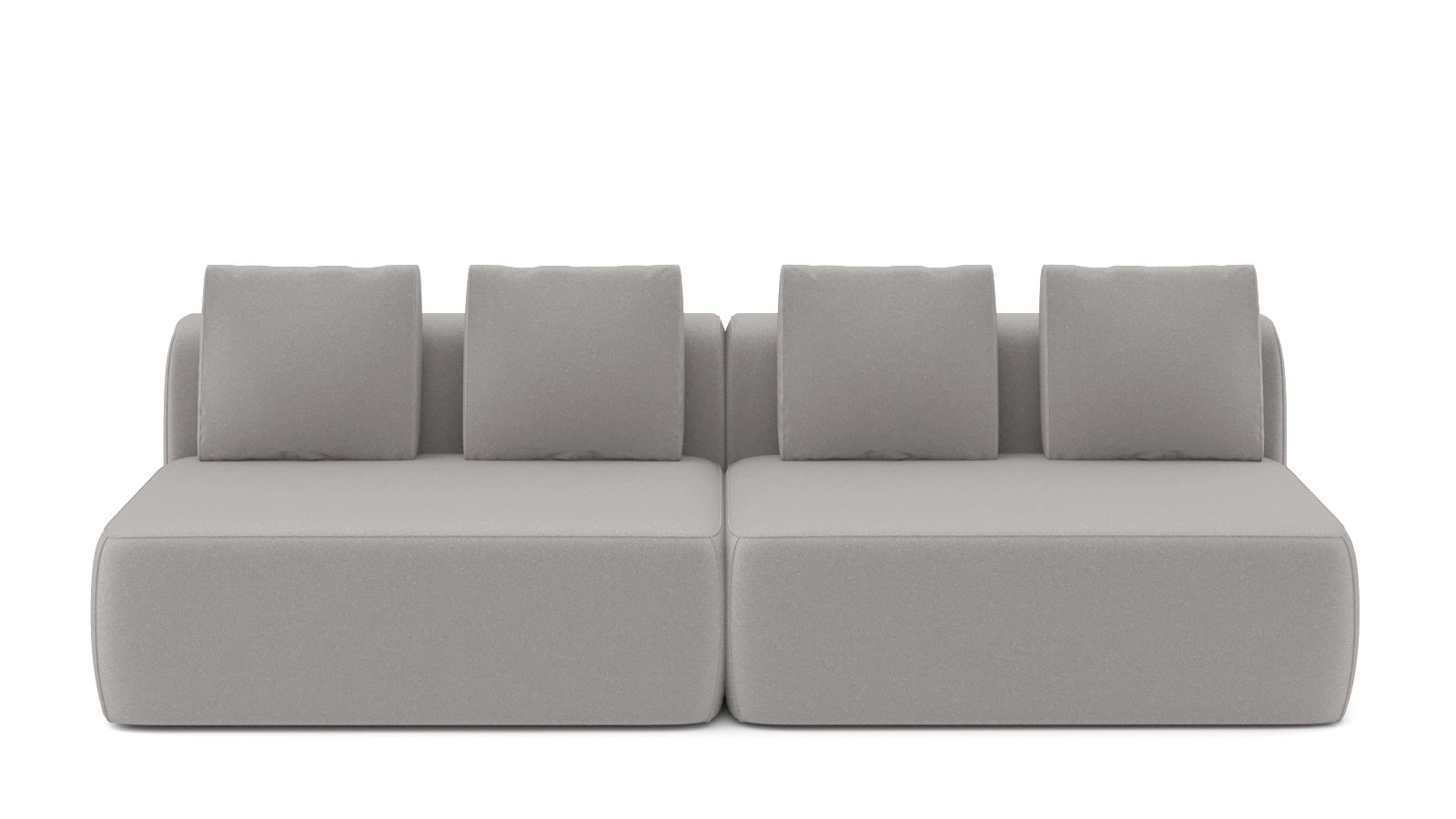 Диван модульный 2-секционный Molto 125+125 Тк. Aura 12 107x252 — купить в Озерце
