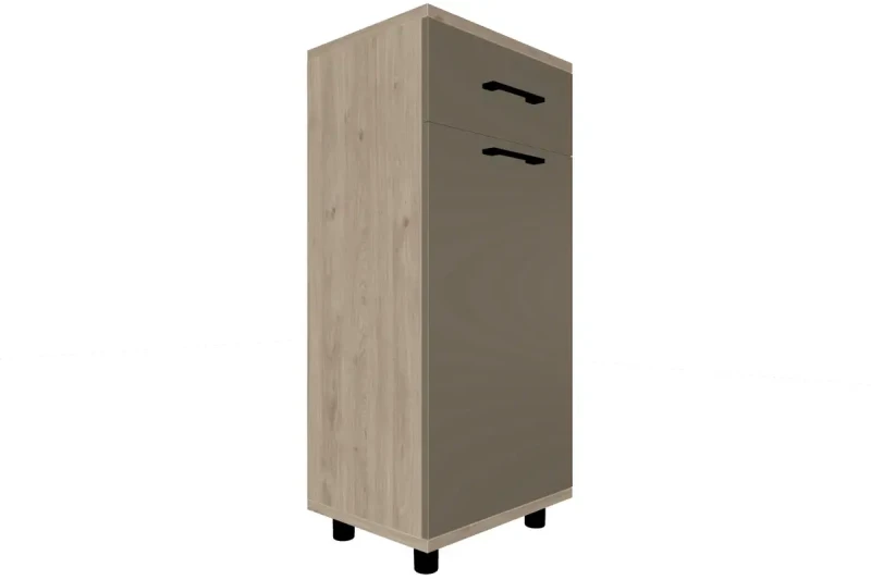 Тумба ТБ-5007-ГС-ЛМ (Гикори Джексон Светлый/Латте Матовый) — Мебель-центр Озерцо