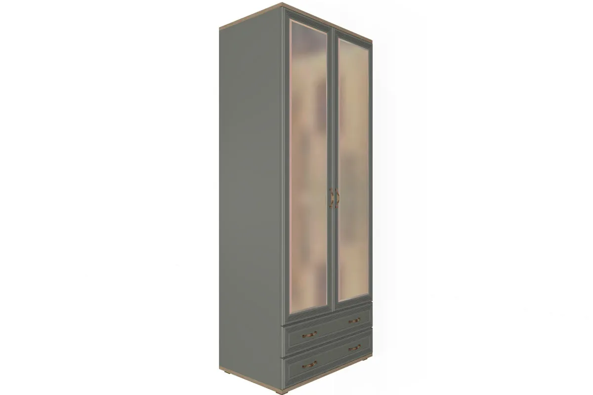 Готовый комплект для спальни СК-1023-ГС-СО (Гикори Джексон Светлый/Серый Оникс) - купить в Озерце