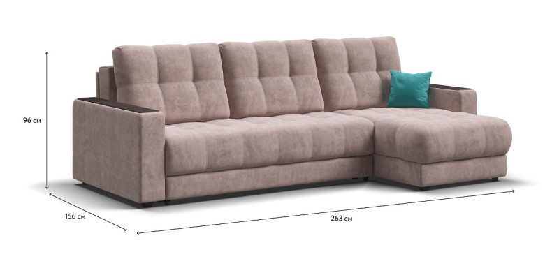 Угловой диван BOSS 3.0 Classic XL Велюр Royal пион NEW — купить в Озерце