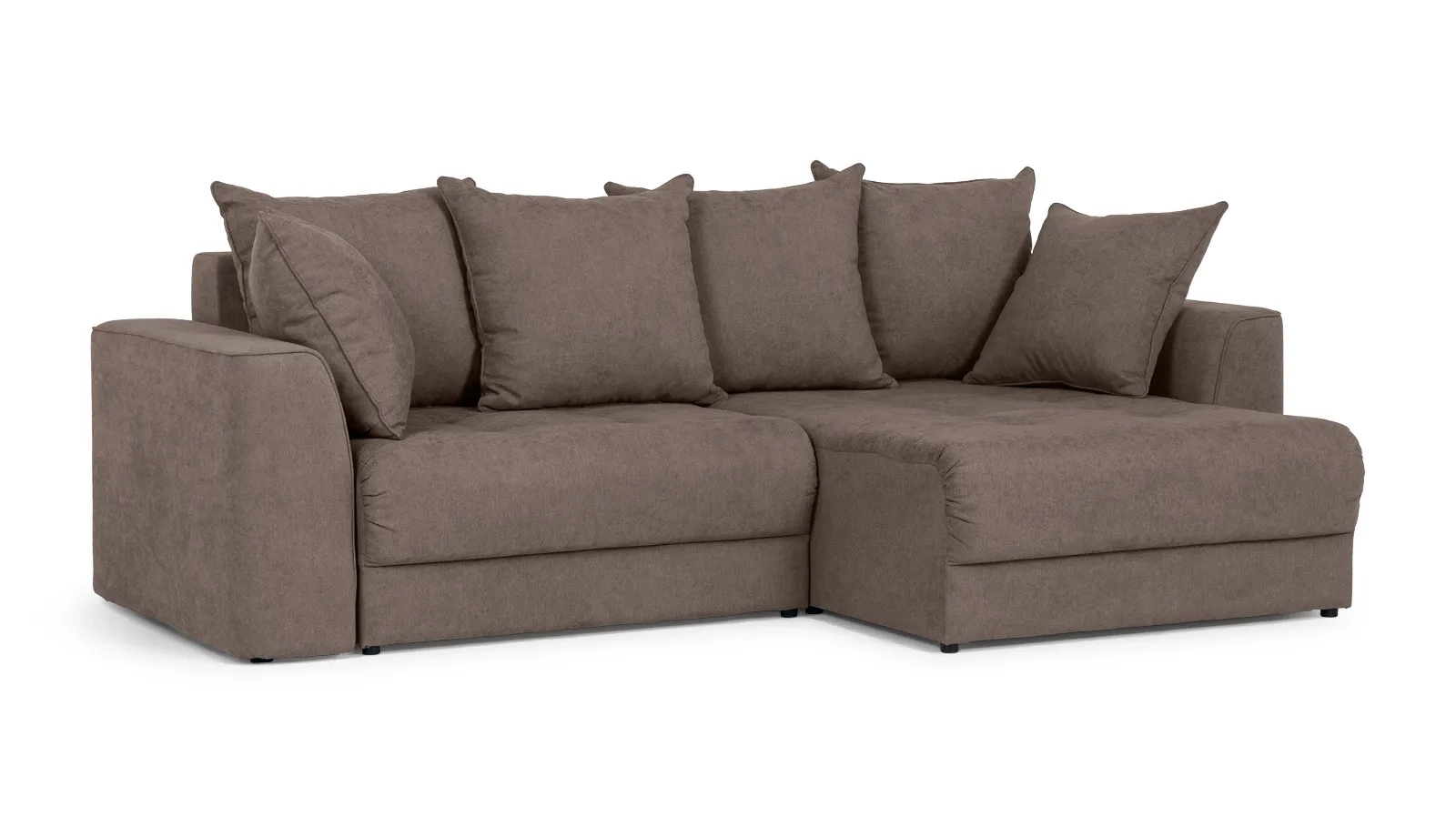 Диван -кровать угловой Monako New 2-секционный, ткань Royal I Shiitake 157x252 — купить в Озерце