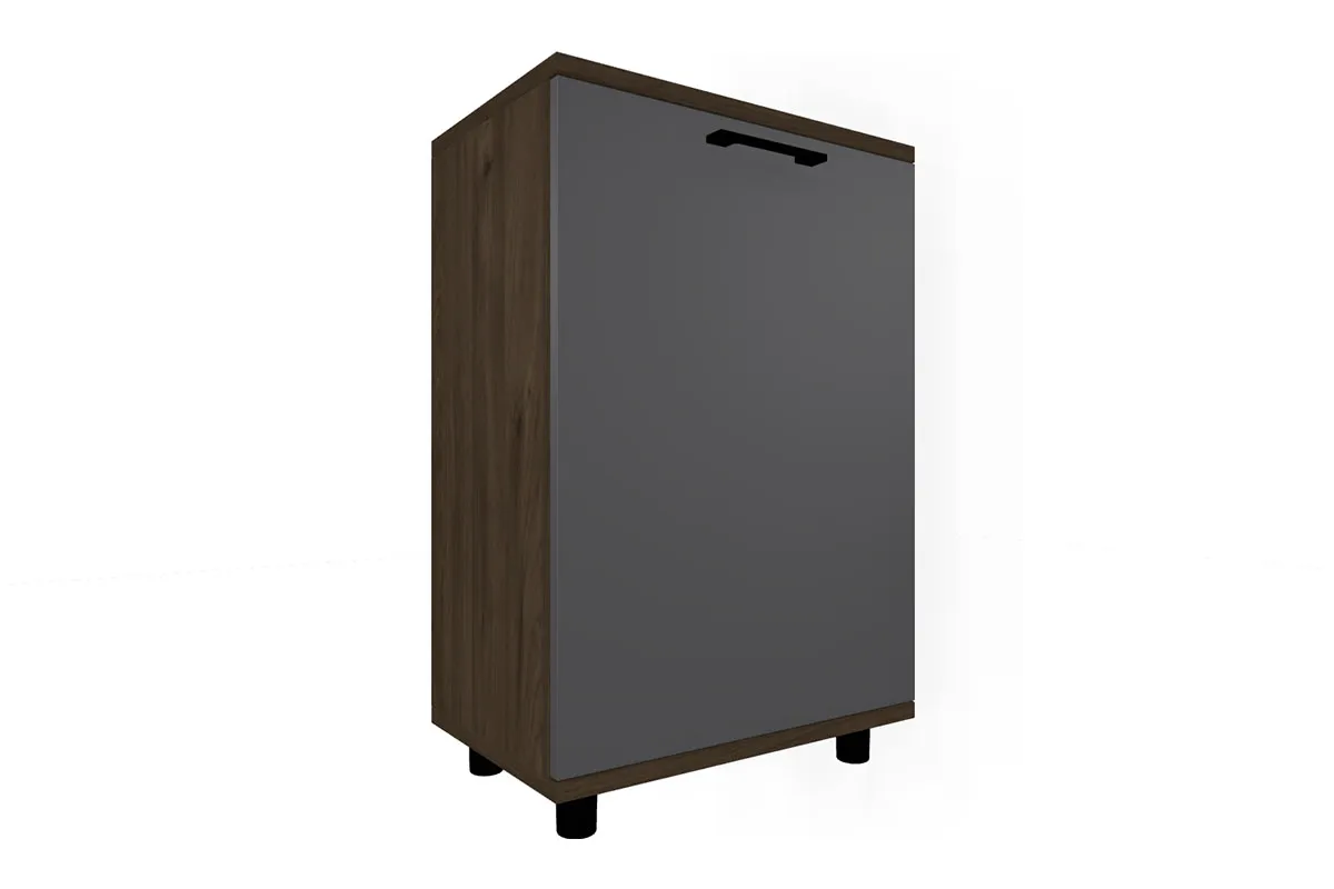 Детская Грейс композиция 1 (Гикори Джексон Темный/Антрацит Матовый) — Мебель-центр Озерцо