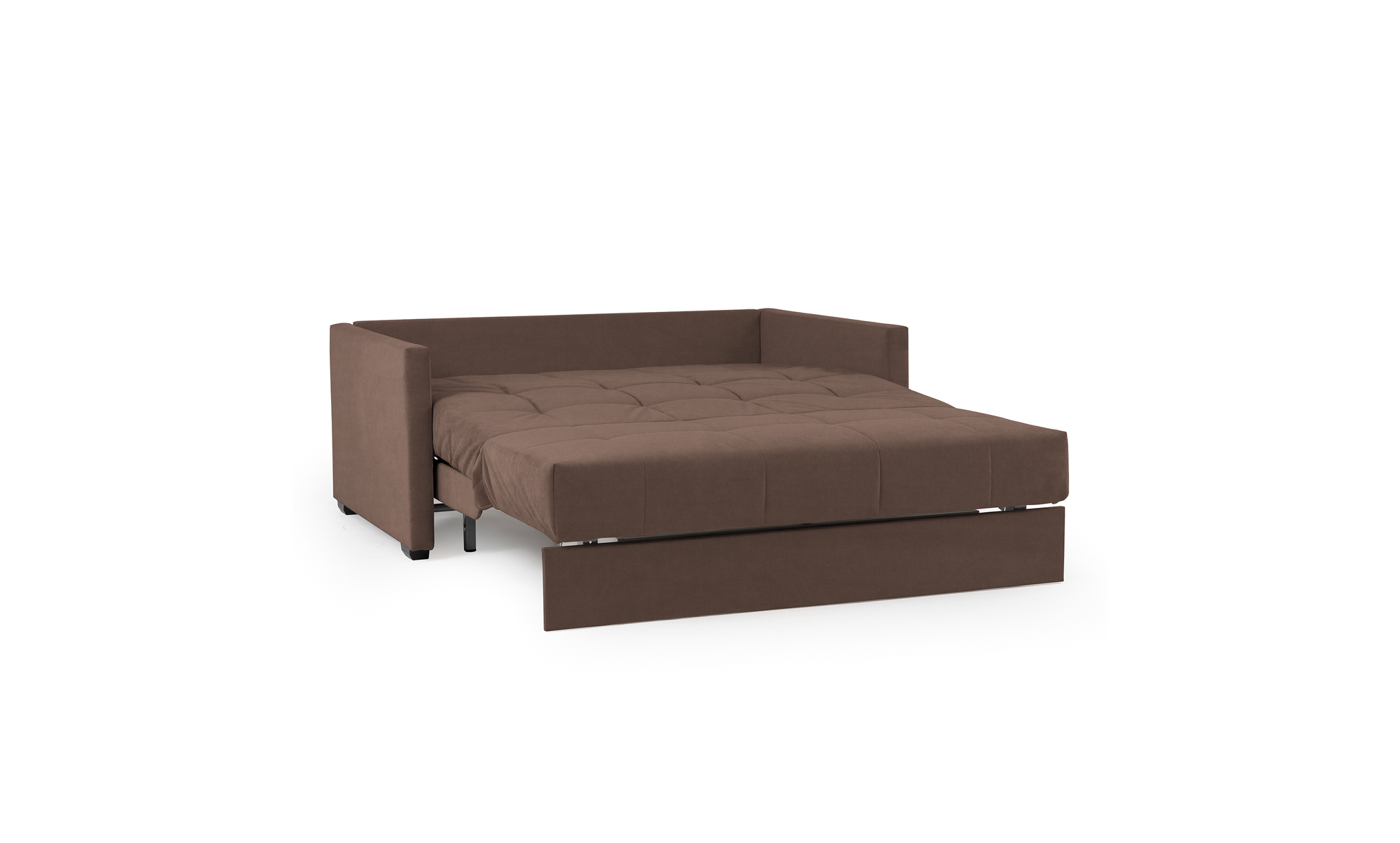 Диван -кровать Carina Pro, ткань Casanova Chocolate, (жесткость спального места: высокая) 117x176 — купить в Озерце