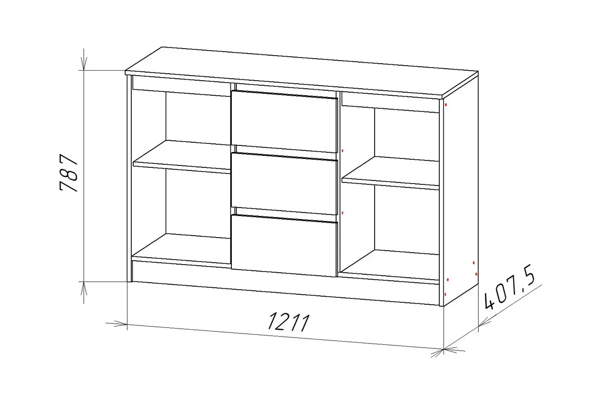 Комод Ницца-5 (Белый) — Мебель-центр Озерцо