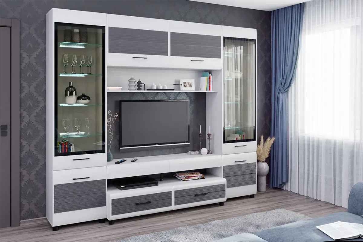 Шкаф ШК-2644 (Снежный Ясень-серый) в мебель-центре Озерцо