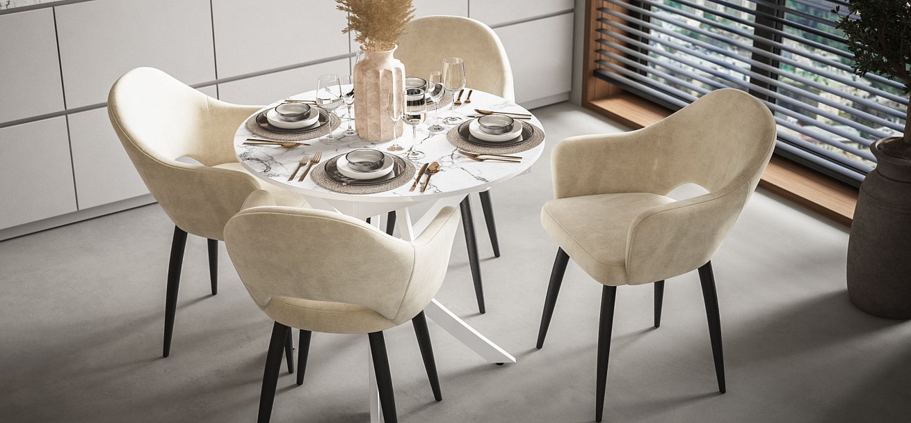 Стул ОРИЕНТ Velutto пепел, черный - купить в Озерце