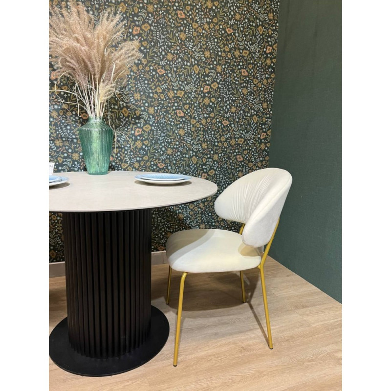 Стул DOMM ISOLA бежевый/золото - купить в Озерце