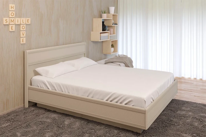 Кровать КР-1003-СК с ПМ 160х200 (Серый Кашемир) - купить в Озерце