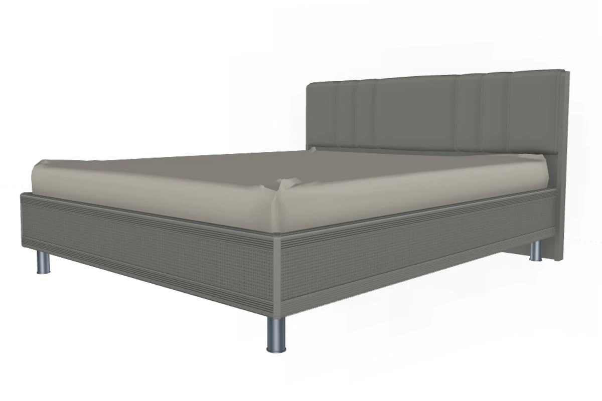 Готовый комплект для спальни СК-1004-СЯ-СО-В (Снежный Ясень/Серый Оникс/Велюр) - купить в Озерце