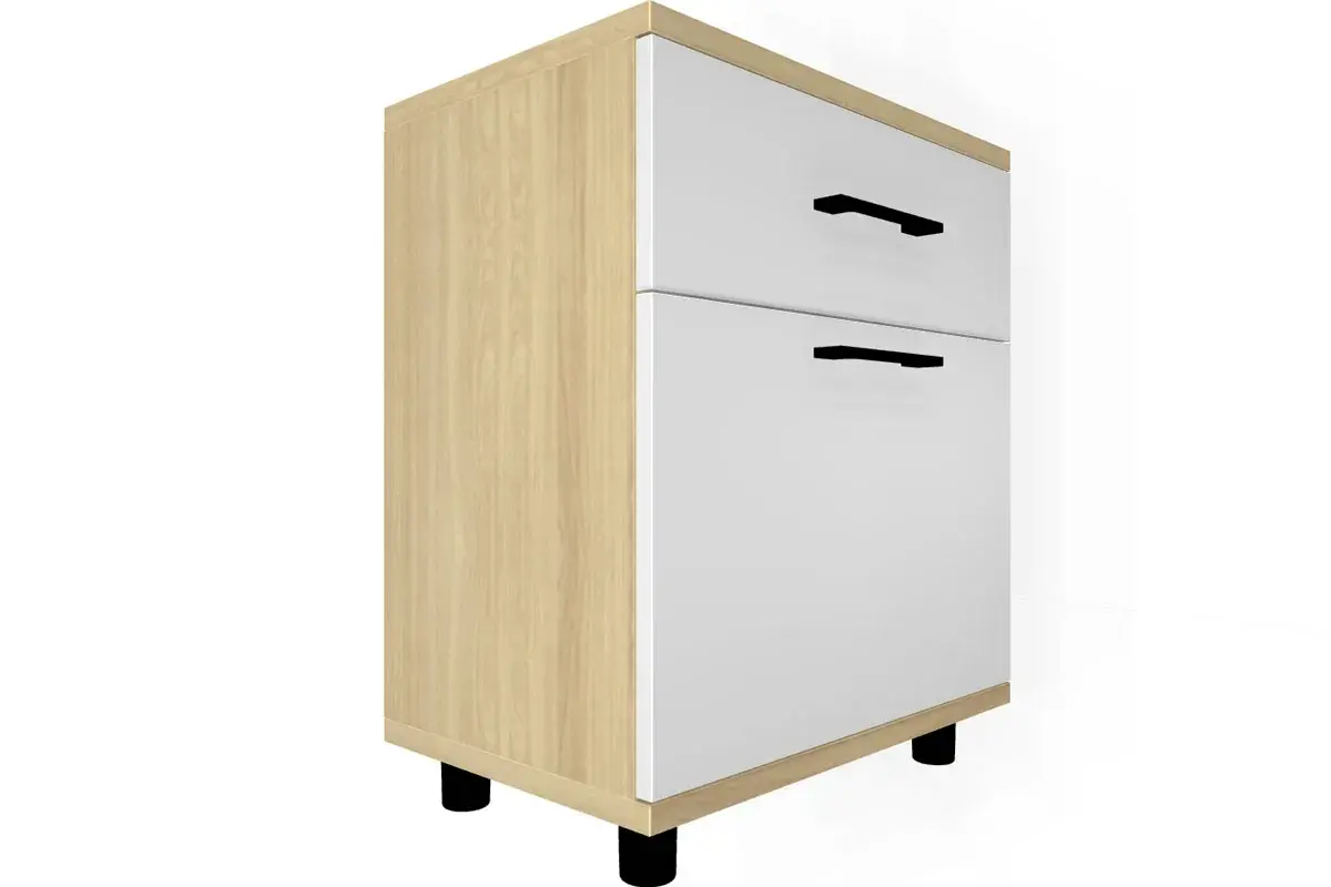 Прихожая Грейс комплект 5 (Ясень Асахи/Белый Бриллиант Глянцевый) — Мебель-центр Озерцо