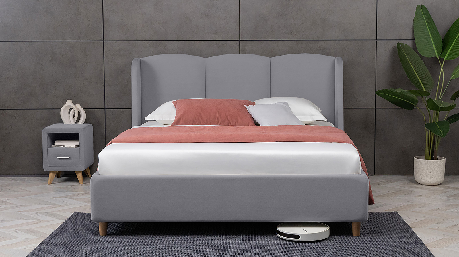 Кровать Milora Nova, Тк. Sky Velvet 08 90x200 - купить в Озерце