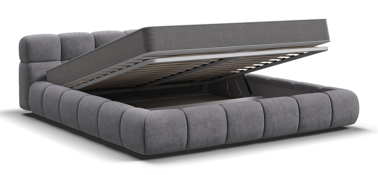 Босс Дрим Кровать+ПМ 180*200 Велюр Роял агат - купить в Озерце