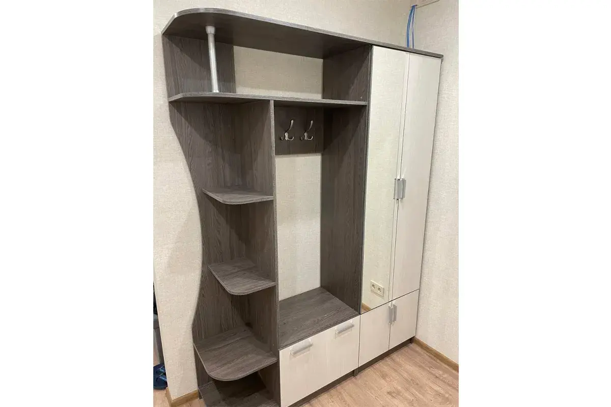 София 5 Прихожая Анкор Темный/Анкор Белый — Мебель-центр Озерцо