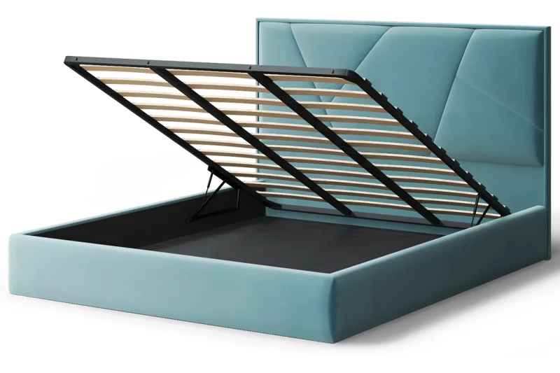 Кровать без опоры Ингрид с ПМ 140х200(Нео 22/Бирюза) - купить в Озерце