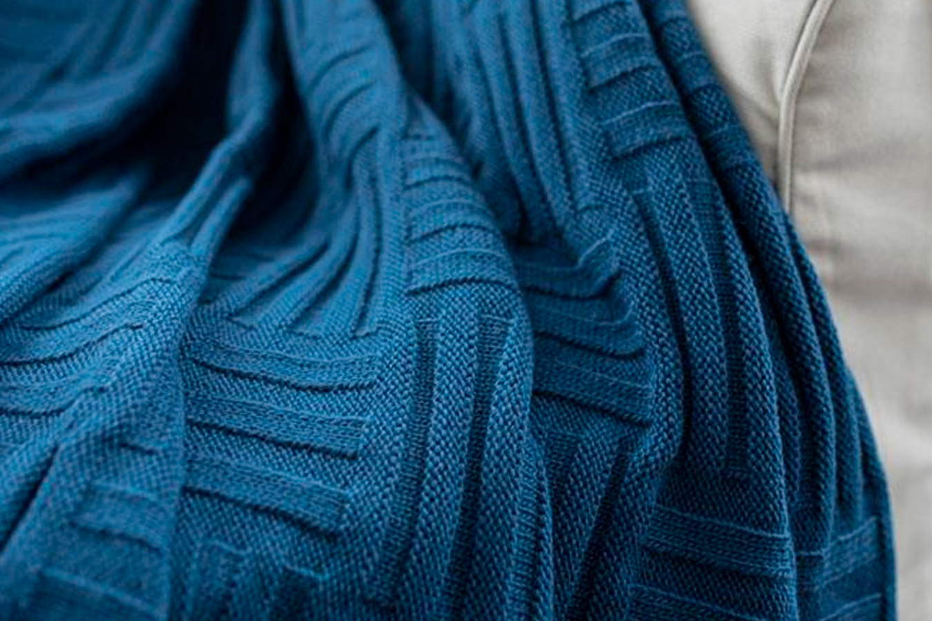 Плед Вязаный плед Лазурь 130x170 в мебель-центре Озерцо