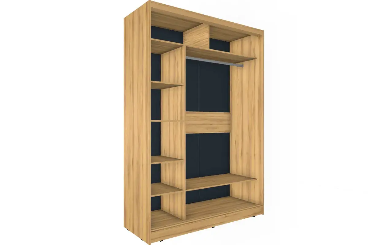 Шкаф-купе 1600 Домашний ЛДСП/ЛДСП (Дуб Золотистый) в мебель-центре Озерцо