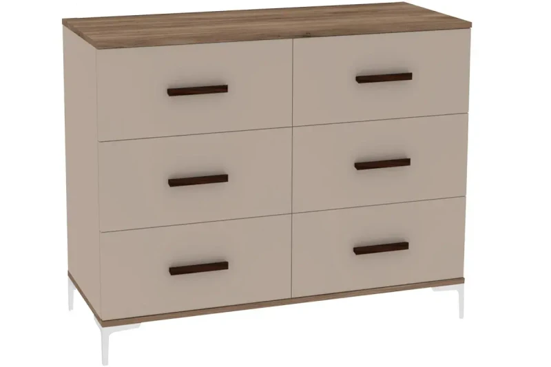 Комод Кара 4 (Дуб Табачный Craft) — Мебель-центр Озерцо