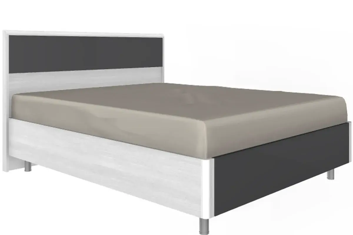 Спальня Грейс комплект 4 (Снежный Ясень,/Антрацит матовый) - купить в Озерце