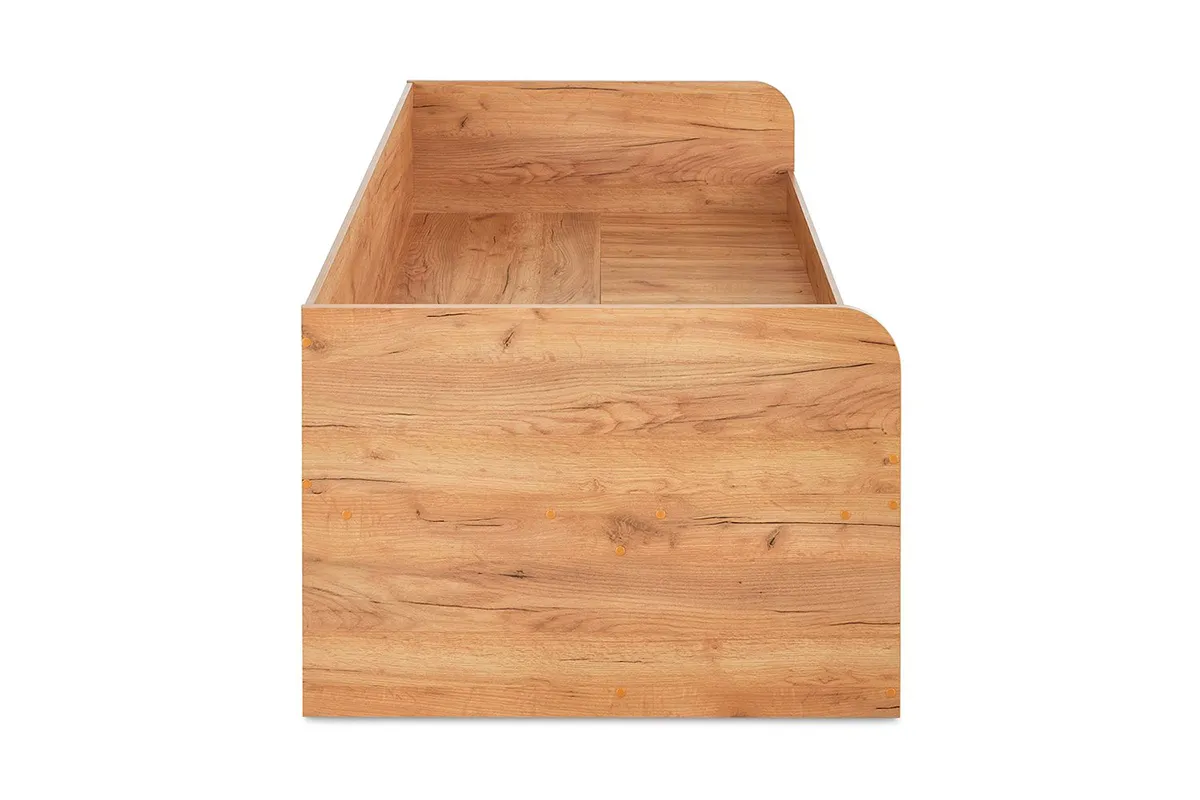 Кровать комбинированная Хилтон 90х200 Тип 1 (Дуб Крафт золотой/Графит матовый) - купить в Озерце