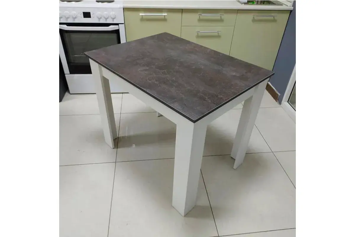 Стол обеденный Промо тип 1 (Белый/Ателье темный) - купить в Озерце