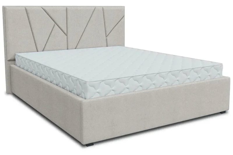 Кровать Рица-1 с ПМ 140х200 (Lovers-6 / Серебро) 2 кат. - купить в Озерце