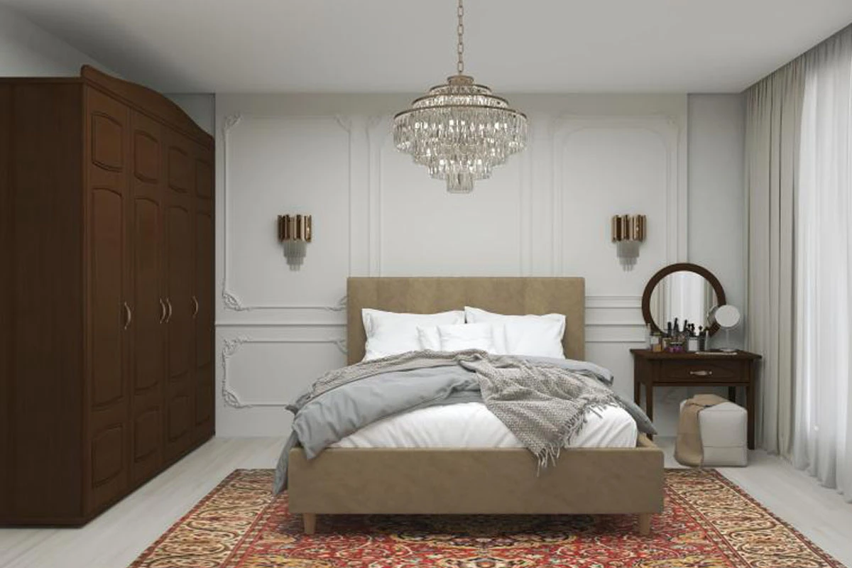 Кровать Венеция 160х200 с ПМ Civilia 04 (Бежевый)1 кат. - купить в Озерце