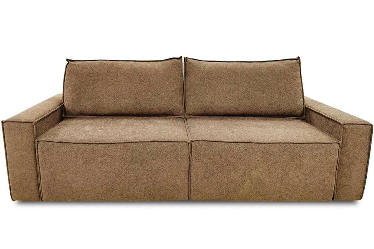 Диван Brick-3 S (Набивные подушки/Вывернутый) Гунин 2217-3 Коричнево-бежевый — купить в Озерце